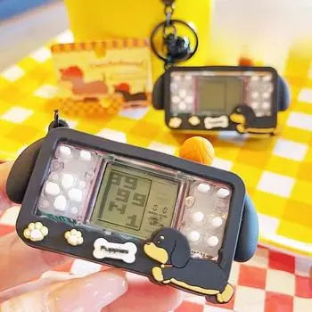 Мультяшный брелок Джинню Такса с дизайном игровой машины для повседневного использования