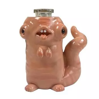 Мультяшный червь бутылка настольная декоративная ваза-червь из смолы фигурка червя украшение полки бутылочного шкафа подарок для коллекционеров необычных ваз C