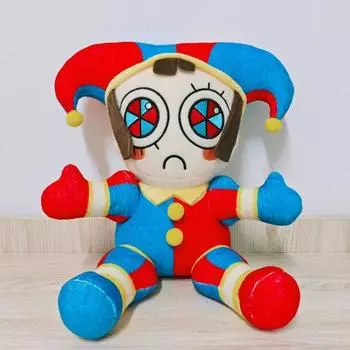 Мультяшный цирковой клоун, плюшевая игрушка, милый аниме-комикс, кролик Помни, фигурка, плюшевые украшения, мягкая хлопковая кукла, игрушка, подарок на день рождения синий