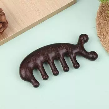 Мультяшный деревянный массаж головы и головы, массаж глаз Гуаша, тело, украшение, многофункциональный меридиональный гребень, уход за телом