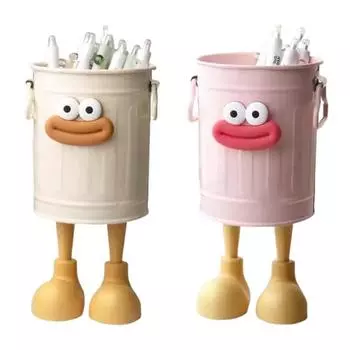 Мультяшный держатель для ручек Ведро для хранения с ртом-сосиской Большая вместимость Студенческий настольный ящик для хранения Органайзер для стола для офиса дома