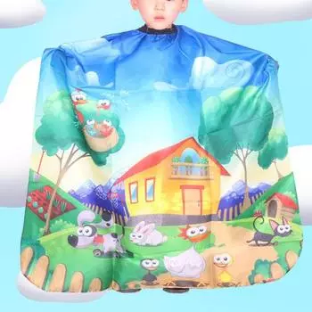 Мультяшный дизайн, детский фартук для стрижки, Нелипкий домашний фартук для стрижки, детская нейлоновая водонепроницаемая ткань для Style 2