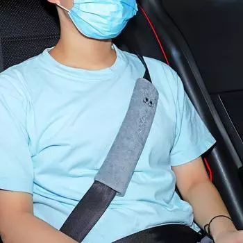 Мультяшный длинный плечевой ремень безопасности для автомобиля, хрустальный плюшевый автомобильный ремень безопасности, наплечная накладка на ремень, милые животные, украшение для интерьера.