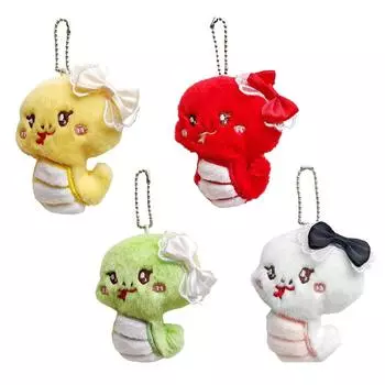 Мультяшный год пищащая змея плюшевый брелок милый год змеи мягкая кукла брелок сумка кулон год подарки зелёный