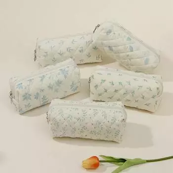 Мультяшный хлопковый пенал для канцелярских принадлежностей, большой вместительный пенал для хранения кистей, милый пенал, корейские канцелярские принадлежности, возвращаемся в школу