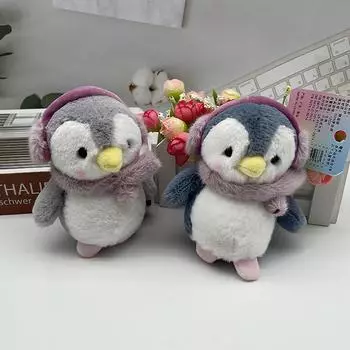 Мультяшный кавайный плюшевый шарф пингвин брелки креативный милый пингвин кулон брелоки рюкзаки украшения аксессуары подарки