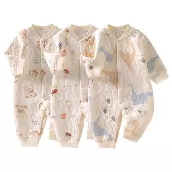 Мультяшный комбинезон для новорожденных с милым медведем и динозавром, детский комбинезон из хлопка, осенний наряд для младенцев, комбинезон для малышей, одежда для девочек и мальчиков 59