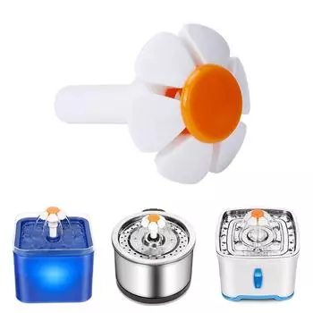 Мультяшный кот, фонтан, сменная насадка для цветов, голова собаки, круглый кубический верх, диспенсер для воды, аксессуары для диспенсера для воды для домашних животных