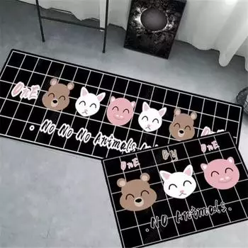 Мультяшный коврик для кухни, коврик для двери в ванную, коврик для ног, коврик для спальни, ковер для кровати 40*60cm