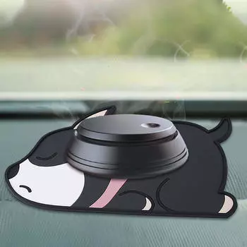 Мультяшный коврик для приборной панели автомобиля, противоскользящий, многоразовый, устойчивый к разрывам, автомобильные аксессуары для украшений Yellow Dog