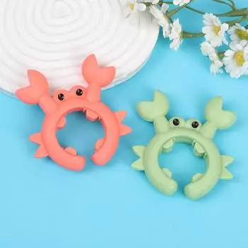 Мультяшный краб, полка для лопатки, встроенная полка, кухонная ручка для кастрюли, полка с пряжкой, ложка, палочки для еды, полка для лопатки, кронштейн красный