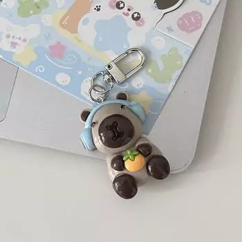 Мультяшный креативный брелок Capybara, забавный брелок для ключей с изображением животных, сумка, кулон, держатель для ключей, рюкзак, подвесное украшение, подарки для пары as the picture