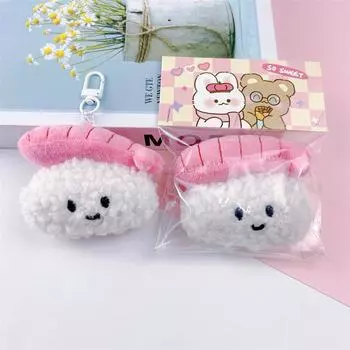 Мультяшный креативный брелок с рисунком лобстера и риса, кулон для женщин и девочек, изысканный брелок для рюкзака, украшения, аксессуары, подарок