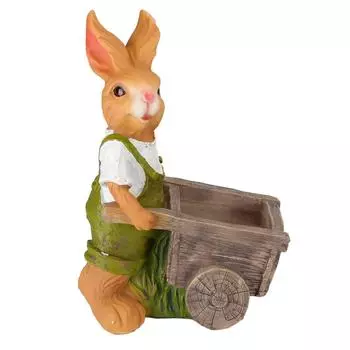 Мультяшный кролик, цветочные горшки, фигурки кроликов из смолы, маленькие животные, декоративные горшки для растений, контейнер для