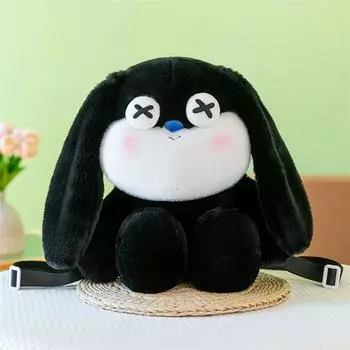 Мультяшный Кролик Плюшевый Рюкзак Мягкий Мультяшный Животный Рюкзак Милый Кролик Плюшевая Игрушка Девочка белый