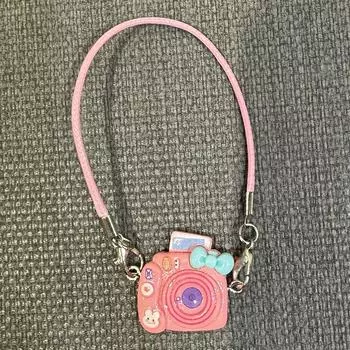 Мультяшный кукольный домик Kawaii Mini Bow Camera Model Подвеска для плюшевых кукол, украшение на шею, аксессуары