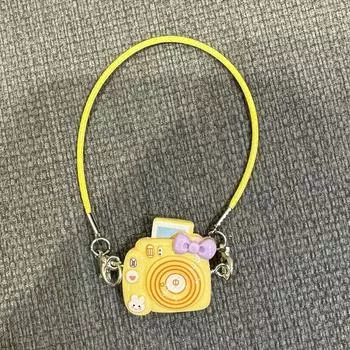 Мультяшный кукольный домик Kawaii Mini Bow Camera Model Подвеска для плюшевых кукол, украшение на шею, аксессуары