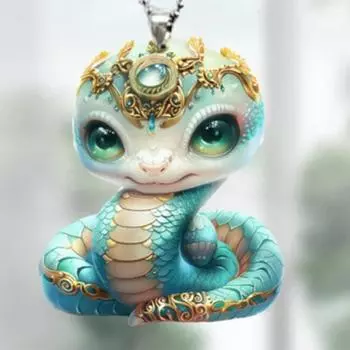 Мультяшный кулон акриловая рождественская елка подвесная с шнурком подвесное украшение в виде животного универсальное украшение Horse