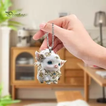 Мультяшный кулон акриловая рождественская елка подвесная с шнурком подвесное украшение в виде животного универсальное украшение Tiger