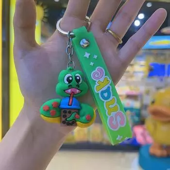 Мультяшный кулон «Счастливая Змея» на год, брелок для ключей, сумка, талисман, креативная сумка, подвесное украшение, индивидуальный автомобильный брелок, детские подарки