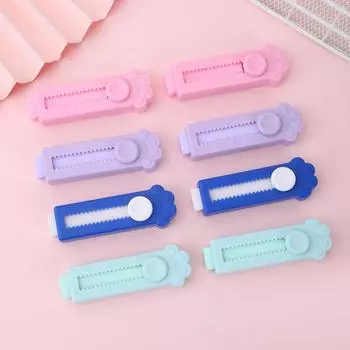 Мультяшный ластик Push-pull Милый карандаш резинка Корректирующие инструменты Ластик кошачья лапка Студент темно-синий