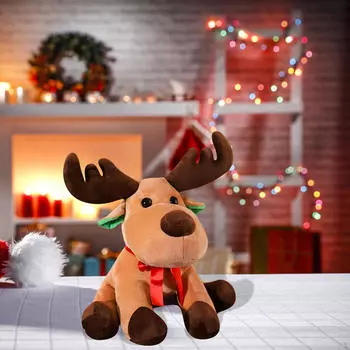 Мультяшный лось плюшевое животное для дома и кровати 25CM