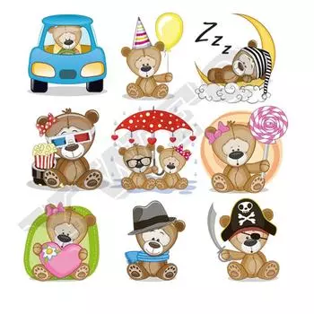 Детские термо-наклейки для одежды