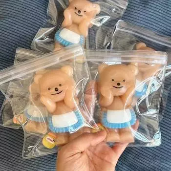 Мультяшный медведь, сжимающая игрушка, антистрессовая игрушка для кошек и овец, сенсорная игрушка для детей и взрослых, мягкая игрушка-антистресс из термопластичной резины, игрушка-фиджет для животных