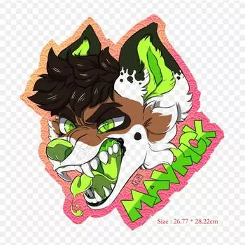 Мультяшный меховой костюм, термопереносная печать, виниловые нашивки, наклейки для одежды, аппликации «сделай сам», моющиеся нашивки