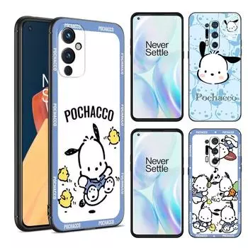 Мультяшный милый черный силиконовый чехол для телефона Pochacco для OnePlus 9 10 11 12 ACE 2V Pro 9RT 10T 10R Nord CE 2 3 Lite N10 N20 N30 5G OnePlus Nord 3 5G