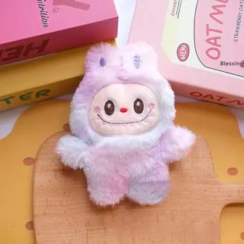 Мультяшный Милый Градиентный Цвет Полное Тело Рабуб Кулон Кукла Подвеска Сумка Брелок Кукла type1