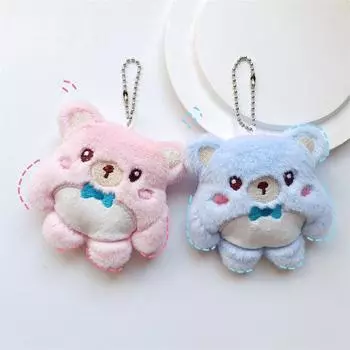 Мультяшный милый маленький медведь плюшевые игрушки милые мягкие плюшевые животные куклы брелок подвеска сумка украшения девчачье сердце аксессуары подарки синий