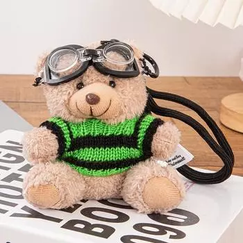 Мультяшный милый медведь плюшевая кукла брелок симпатичные плюшевые подвески украшение изысканный рюкзак украшения аксессуары подарки