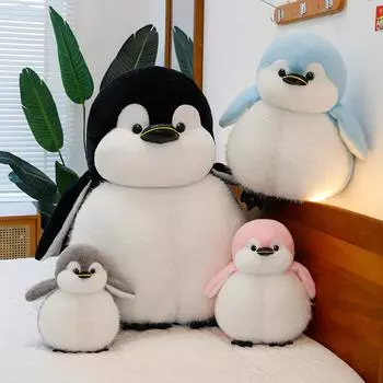 Мультяшный милый пингвин плюшевая игрушка детская прикроватная тумбочка толстый полярный пингвин кукла подарок на день рождения кукла 30cm 0.3kg