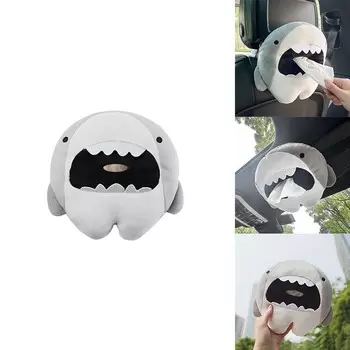 Мультяшный милый ящик для салфеток для женщин, салон автомобиля, спинка сиденья, люк, многофункциональный держатель для салфеток, домашняя плюшевая коробка для салфеток