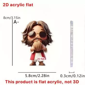 Мультяшный милый ребенок молитва 2D акриловый плоский кулон украшение Пасха Хэллоуин Рождественский кулон 8cm