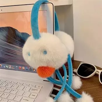 Мультяшный милый снеговик зимние теплые мягкие плюшевые наушники для девочек катание на лыжах утепленные наушники для защиты ушей от холода подарки