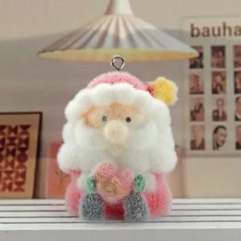 Мультяшный милый стекающийся смоляной рождественский снеговик Санта-Клаус кулон для брелока своими руками подвески сумка украшения ювелирные изделия аксессуары A1