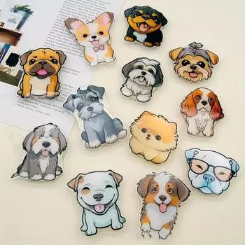 Мультяшный милый зверек собака расширяющаяся подставка держатель мобильного телефона для iPhone 15 14 13 Samsung карманный разъем Griptok откидной кронштейн