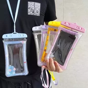 Мультяшный мобильный телефон водонепроницаемая сумка плавание дайвинг сенсорный экран защитный чехол воздушная подушка плавающий дрейф подвесной шейный мобильный телефон герметичная сумка #C1FJK#