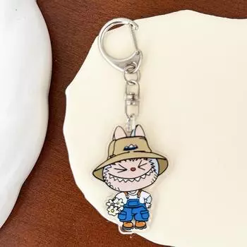 Мультяшный монстр Лабубу Акриловый брелок Милые забавные подвески Сумка Подвеска Креативный рюкзак Подвесные украшения Подарки на день рождения