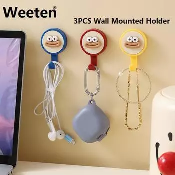 Мультяшный настенный держатель для одежды из нержавеющей стали, вешалка для одежды в спальню, подвесной органайзер