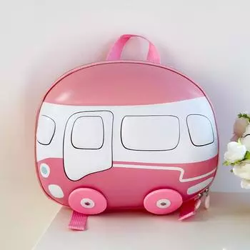 Мультяшный Очаровательный Дизайн Машинки Детский Рюкзак Для Мальчиков И Девочек Детского Сада Розовый Голубой Оранжевый розовый
