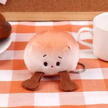 Мультяшный паровой хлеб плюшевая игрушка брелок милый Мантоу мягкая кукла кулон автомобильный брелок рюкзак сумка Декор детский подарок 1Pc