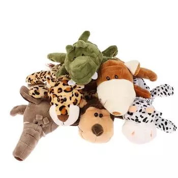 Мультяшный пенал для животных, лев, тигр, медведь, плюшевая кукла, ручка, сумка, косметичка, настольная сумка для хранения, школьные принадлежности, канцелярская коробка