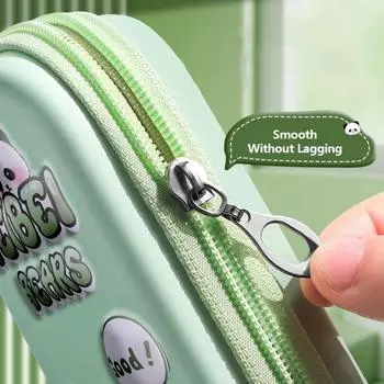 Мультяшный пенал Капибара/Панда/Астронавт 3D большой емкости канцелярский органайзер водонепроницаемый ручка коробка подарок