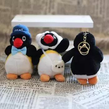 Мультяшный пингвин плюшевый брелок игрушка подвеска мягкий полипропиленовый хлопок наполнитель креативный брелок сумка шарм подарок для девочек мальчиков семейные праздники B