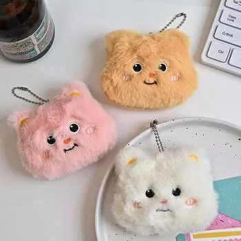 Мультяшный плюшевый брелок-подвеска в виде медведя-масла, аксессуары для чехла для наушников, украшение для кулона, подарочная упаковка, аксессуары