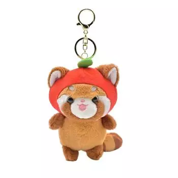 Мультяшный плюшевый брелок в виде енота, милый кулон, брелок для ключей, подвесной орнамент, держатель для ключей, рюкзак, сумка, подвеска для девочек и женщин