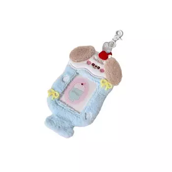 Мультяшный плюшевый идол держатель для фотокарточки собака плюшевый брелок пушистый автобус держатель для карточек на открытом воздухе style 4